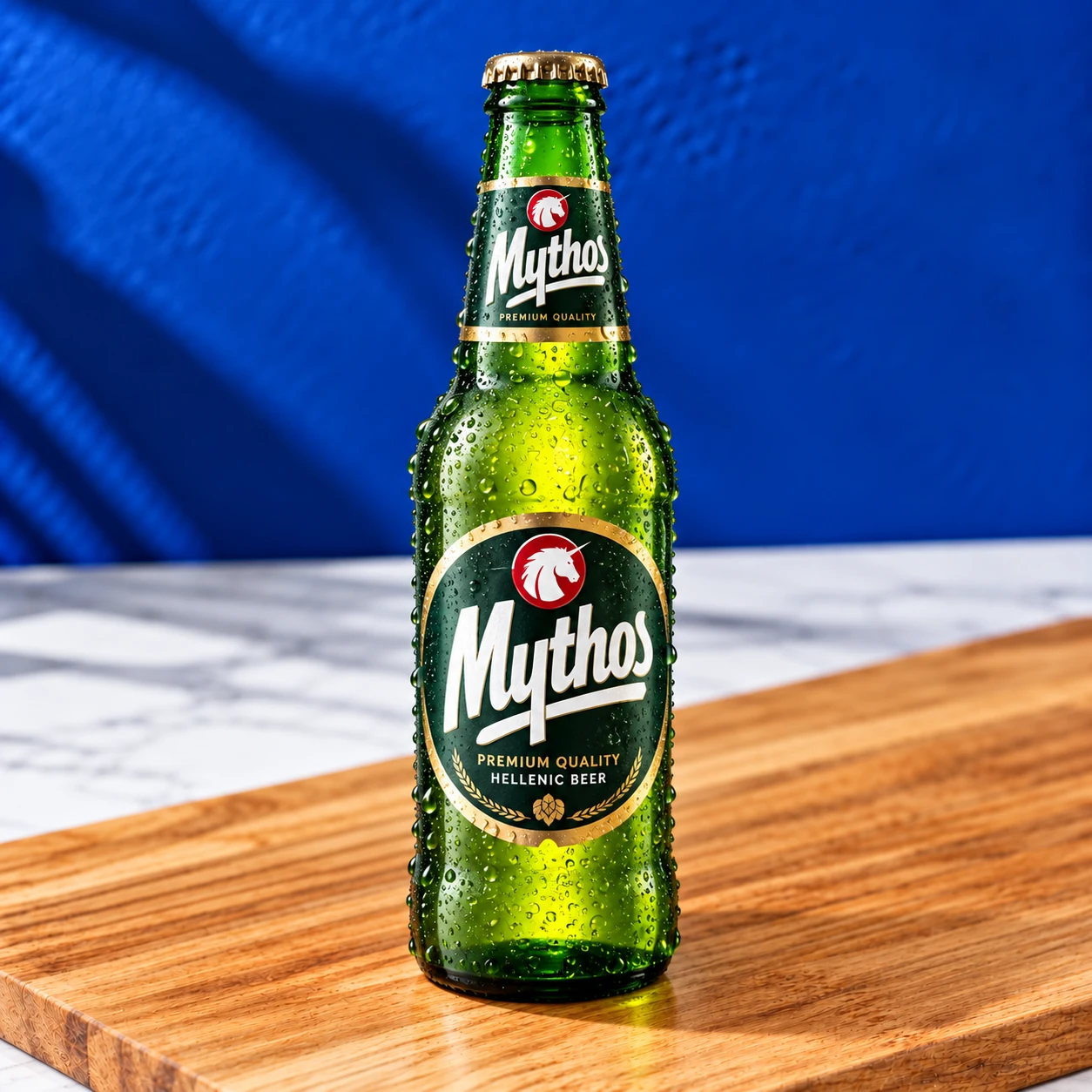 Bière Mythos chez Donkey