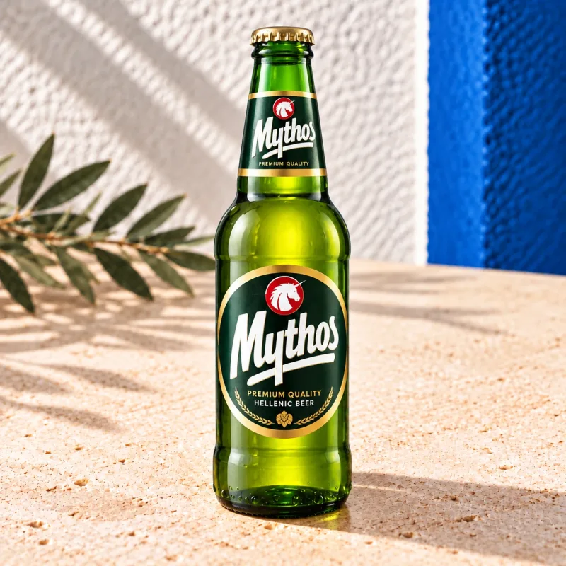 Bière Mythos chez Donkey